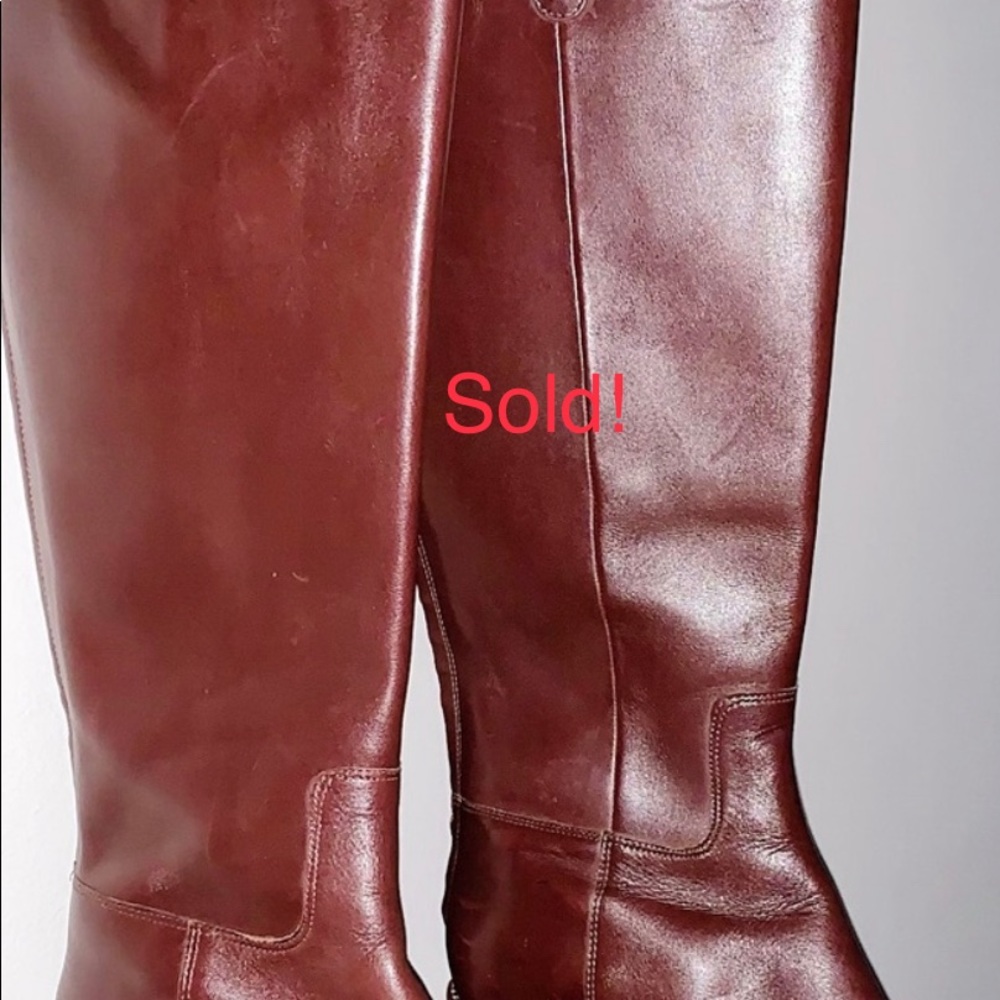 Cole Haan Chocolate Brown Knee Boots